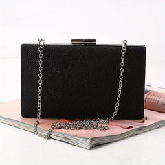 Glitter Evening Bag Chain Clutch Purse for Wedding Prom