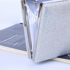 Glitter Evening Bag Chain Clutch Purse for Wedding Prom