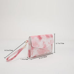 Tie Dye Print Clutch Bag Stylish Shoulder Bag