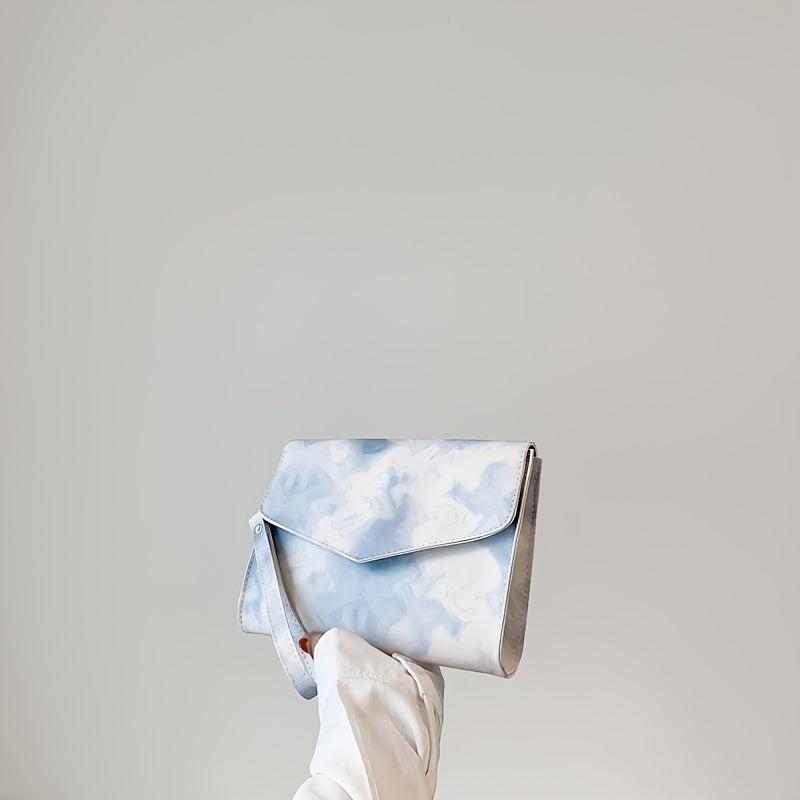 Tie Dye Print Clutch Bag Stylish Shoulder Bag