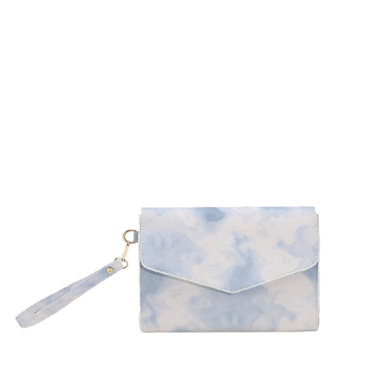 Tie Dye Print Clutch Bag Stylish Shoulder Bag