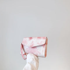 Tie Dye Print Clutch Bag Stylish Shoulder Bag