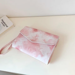Tie Dye Print Clutch Bag Stylish Shoulder Bag