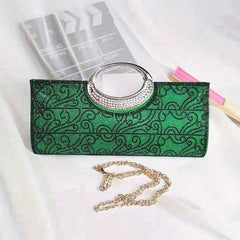 Flower Embroidery Evening Bag Vintage Clutch Purse For Banquet Wedding