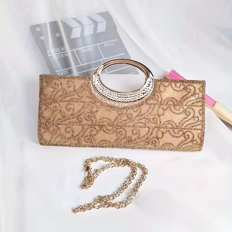 Flower Embroidery Evening Bag Vintage Clutch Purse For Banquet Wedding