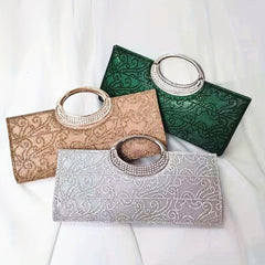 Flower Embroidery Evening Bag Vintage Clutch Purse For Banquet Wedding