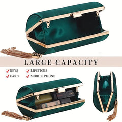 Tassel Glam Evening Clutch Bag For Party & Wedding