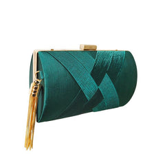 Tassel Glam Evening Clutch Bag For Party & Wedding