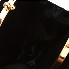 Round Evening Bag Top Ring Clutch Purse For Wedding Party Prom