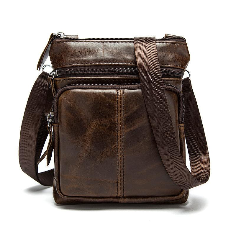 Men's Leather Business Crossbody Bag