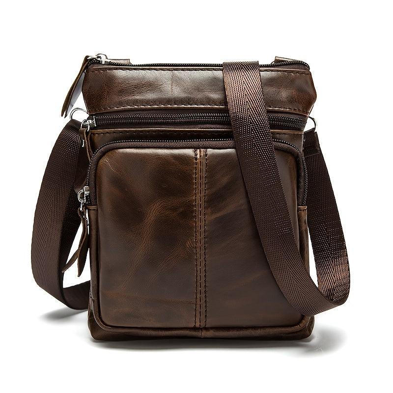 Men's Leather Business Crossbody Bag