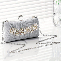 Metal Chain Clutch Shiny Evening Bag