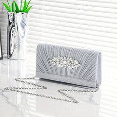 Glitter Rhinestone Evening Bag Dinner Clutch Purse Formal Banquet Handbag