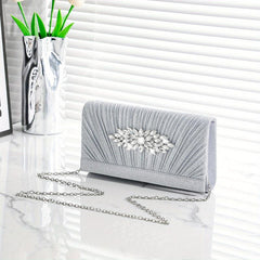 Glitter Rhinestone Evening Bag Dinner Clutch Purse Formal Banquet Handbag
