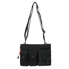 Men's Nylon Casual Crossbody Bag Shoulder Bag for Hiking Running Cycling