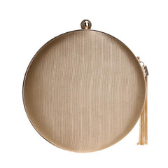 Braided Round Bag Clutch for Party Evening Dinner
