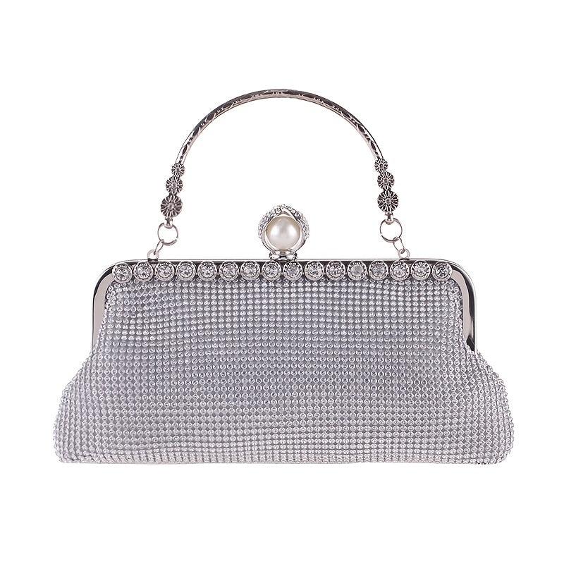 Glitter Rhinestone Evening Bag Dinner Clutch Purse For Wedding Party