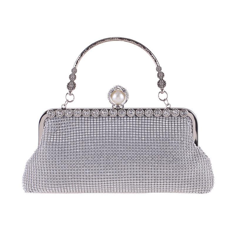Glitter Rhinestone Evening Bag Dinner Clutch Purse For Wedding Party