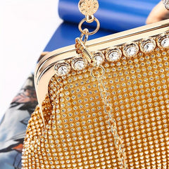Glitter Rhinestone Evening Bag Dinner Clutch Purse For Wedding Party