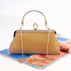Glitter Rhinestone Evening Bag Dinner Clutch Purse For Wedding Party