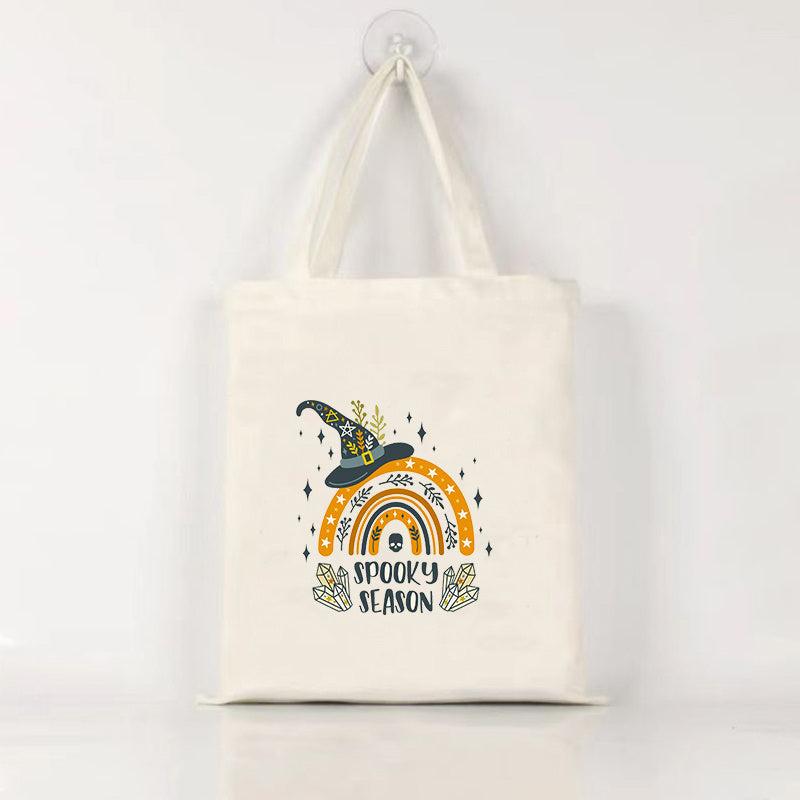 Halloween Ghost Skull Print Gift Bag Trick Or Treat Candy Bags