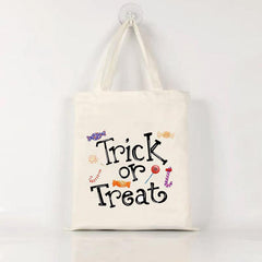 Halloween Ghost Skull Print Gift Bag Trick Or Treat Candy Bags