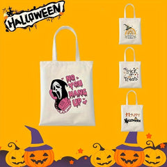 Halloween Ghost Skull Print Gift Bag Trick Or Treat Candy Bags