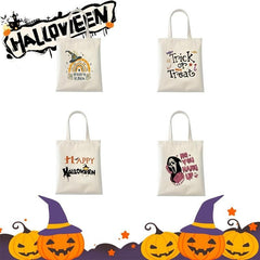 Halloween Ghost Skull Print Gift Bag Trick Or Treat Candy Bags