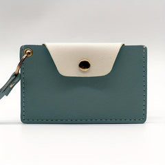 Colorblock Card Case Slim Credit Card Holder Coin Purse