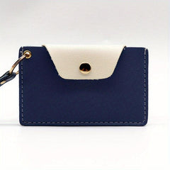 Colorblock Card Case Slim Credit Card Holder Coin Purse