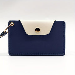 Colorblock Card Case Slim Credit Card Holder Coin Purse