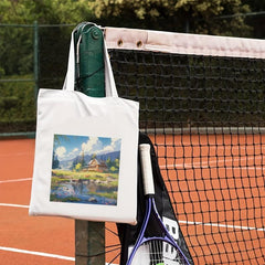 House Pattern Canvas Bag Large Capacity Shoulder Bag