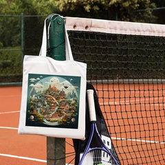 Cartoon Print Canvas Shoulder Bag Lightweight Handbag