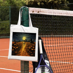 Halloween Elements Pattern Canvas Shoulder Bag