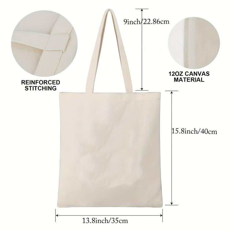 Halloween Elements Pattern Canvas Shoulder Bag