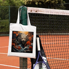 Cartoon Fierce Animal Pattern Canvas Shoulder Bag