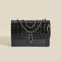 Crocodile Pattern Shoulder Bag Women's Chain Purse