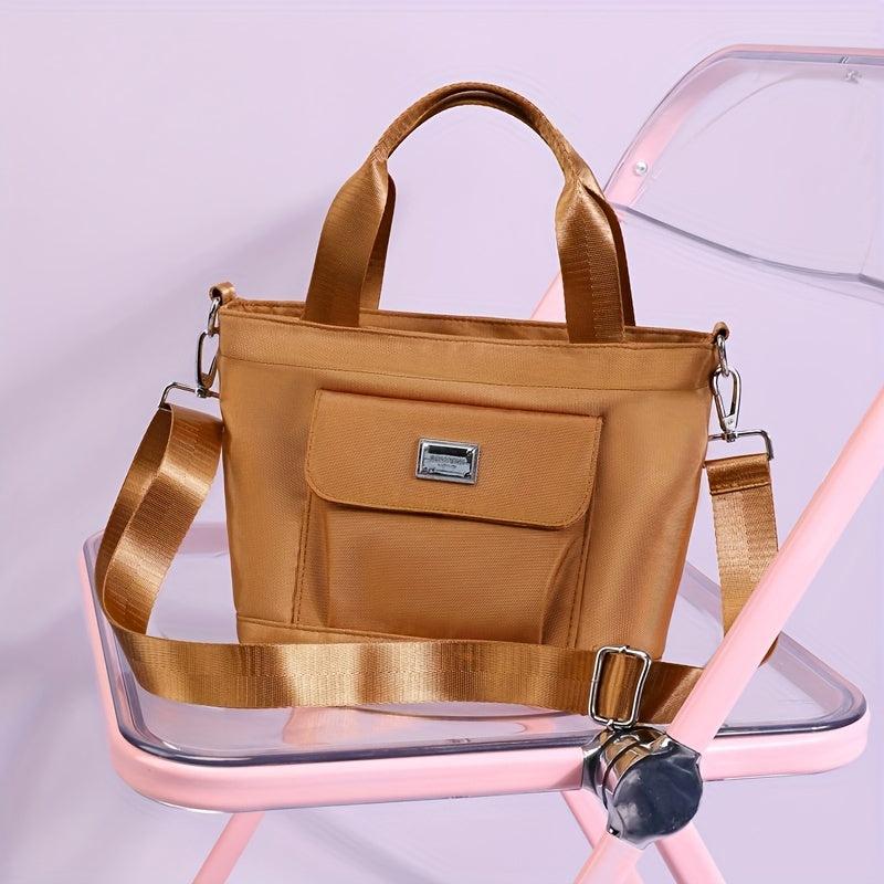 Vintage Nylon Tote Bag Mini Top Handle Crossbody Bag Women's Handbag
