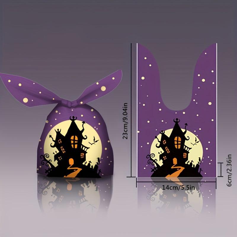 50PCS Halloween Pumpkin Packing Bag for Trick Or Treat Candy Storage