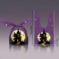 50PCS Halloween Pumpkin Packing Bag for Trick Or Treat Candy Storage