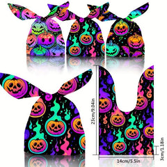 50PCS Halloween Pumpkin Packing Bag for Trick Or Treat Candy Storage