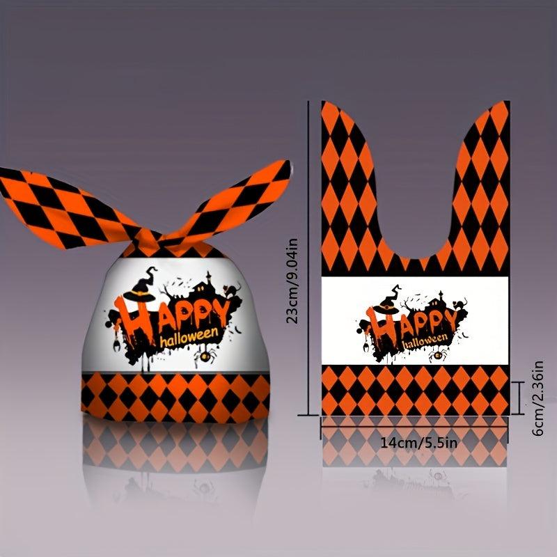 50PCS Halloween Pumpkin Packing Bag for Trick Or Treat Candy Storage