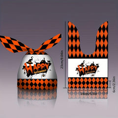 50PCS Halloween Pumpkin Packing Bag for Trick Or Treat Candy Storage