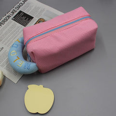 Waffle Makeup Bag Portable Students Pencil Case Candy Travel Storage Bag