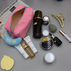 Waffle Makeup Bag Portable Students Pencil Case Candy Travel Storage Bag