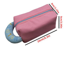 Waffle Makeup Bag Portable Students Pencil Case Candy Travel Storage Bag