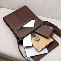 Men's Business Crossbody Bag Large Capacity Shoulder Bag