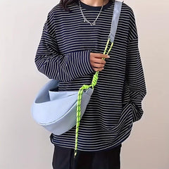 Large Capacity Nylon Crossbody Bag Lightweight Messenger Bag