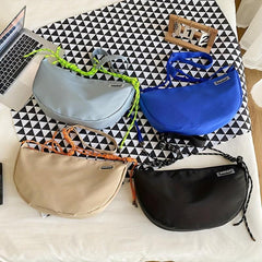 Large Capacity Nylon Crossbody Bag Lightweight Messenger Bag