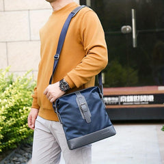 Men's Waterproof Shoulder Motorcycle Bag Multifunctional Crossbody Bag